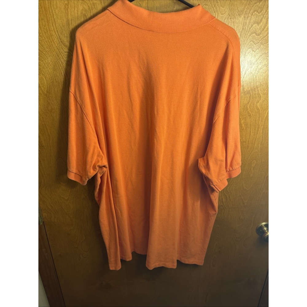 Polo Ralph Lauren Polo‎ Shirt Mens 3XB Big Orange Preppy Casual Pony Blem - Picture 9 of 10